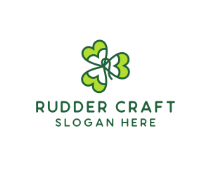 Irish Shamrock Leaf logo design