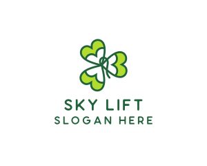 Irish Shamrock Leaf logo design