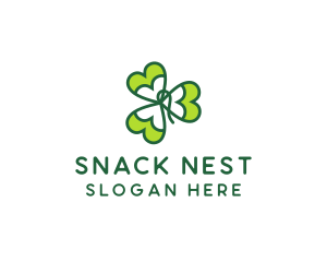 Irish Shamrock Leaf logo design