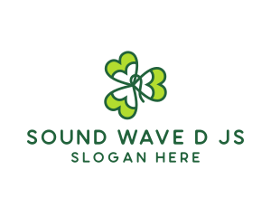 Irish Shamrock Leaf logo design