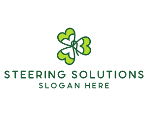 Irish Shamrock Leaf logo design