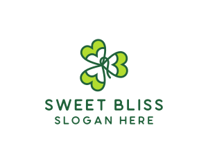 Irish Shamrock Leaf logo design