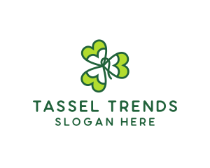 Irish Shamrock Leaf logo design