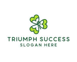 Irish Shamrock Leaf logo design