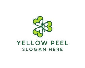 Irish Shamrock Leaf logo design