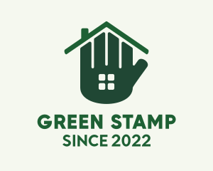 Green Hand House Realty  logo design