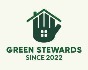 Green Hand House Realty  logo design