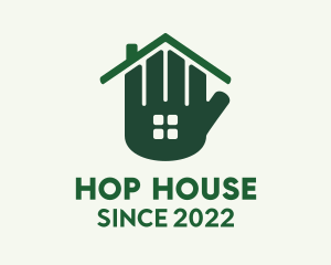 Green Hand House Realty  logo design