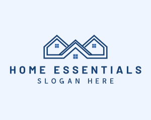 Blue Home Roofing logo design