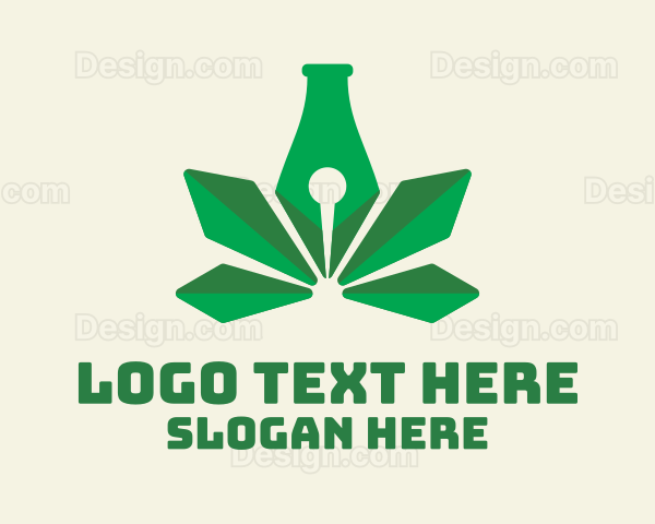 Green Leaf Pen Logo