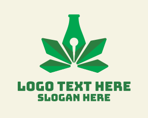 Green Leaf Pen Logo