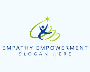 Human People Star logo design