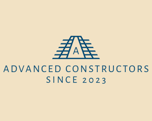 Mayan Temple Industrial Construction logo design