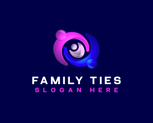 Family Parenting Childcare logo design