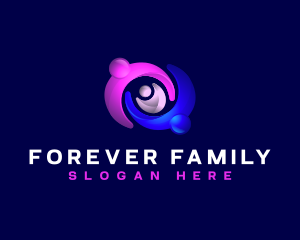 Family Parenting Childcare logo design