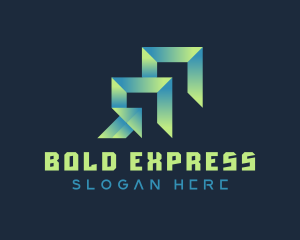 Gradient Express Freight logo design