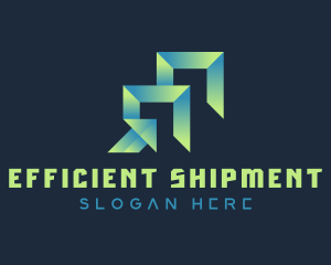 Gradient Express Freight logo design