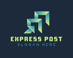 Gradient Express Freight logo design