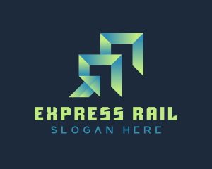 Gradient Express Freight logo design