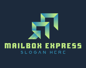 Gradient Express Freight logo design