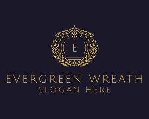  Wreath Diamond Crown logo design