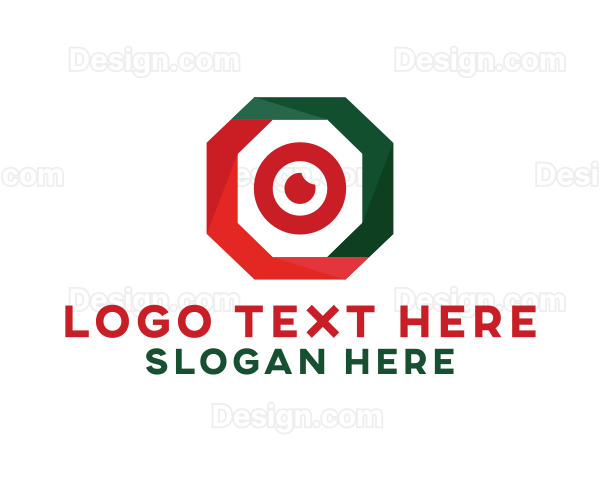 Hexagon Camera Lens Logo