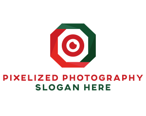 Hexagon Camera Lens  logo design