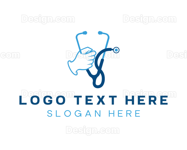 Stethoscope Medical Clinic Logo