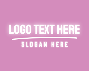 Font - Las Vegas Neon Font logo design