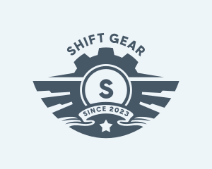 Mechanic Gear Wings logo design