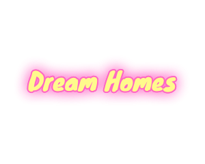 Yellow & Pink Text logo