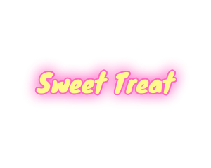 Yellow & Pink Text logo design