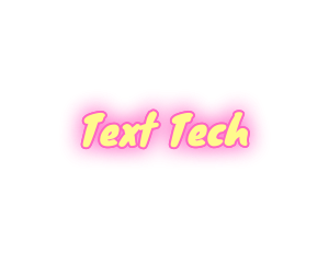 Yellow & Pink Text logo
