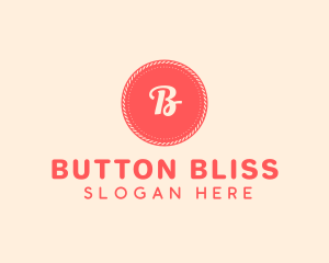 Sweet Pink Red Button logo design