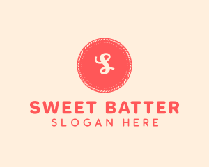 Sweet Pink Red Button logo design