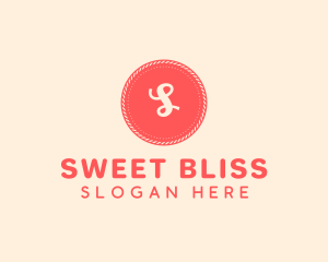 Sweet Pink Red Button logo design