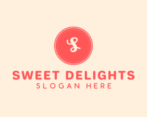 Sweet Pink Red Button logo design