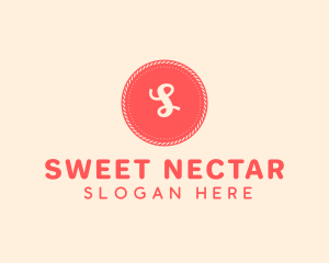 Sweet Pink Red Button logo design