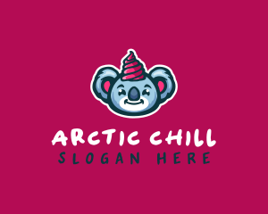 Koala Ice Cream Dessert logo design