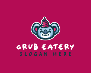 Koala Ice Cream Dessert logo design