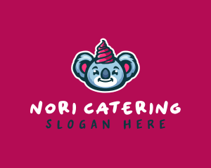 Koala Ice Cream Dessert logo design