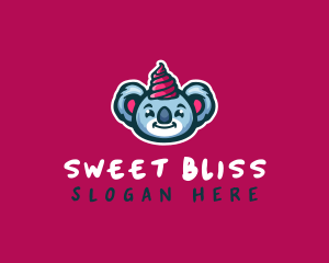 Koala Ice Cream Dessert logo design