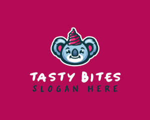 Koala Ice Cream Dessert logo design