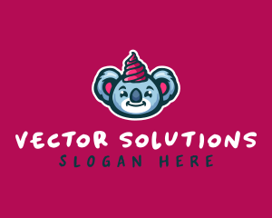 Koala Ice Cream Dessert logo design