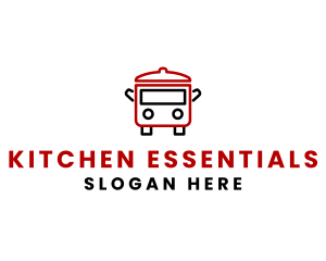 Kitchen Pot Food Truck  logo design