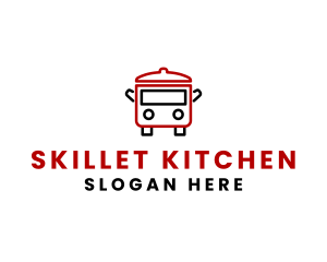 Kitchen Pot Food Truck  logo design