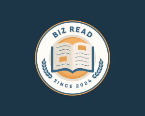 Book Reading Education logo design