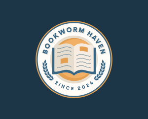 Book Reading Education logo design