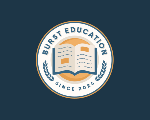 Book Reading Education logo design