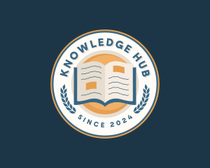 Book Reading Education logo design